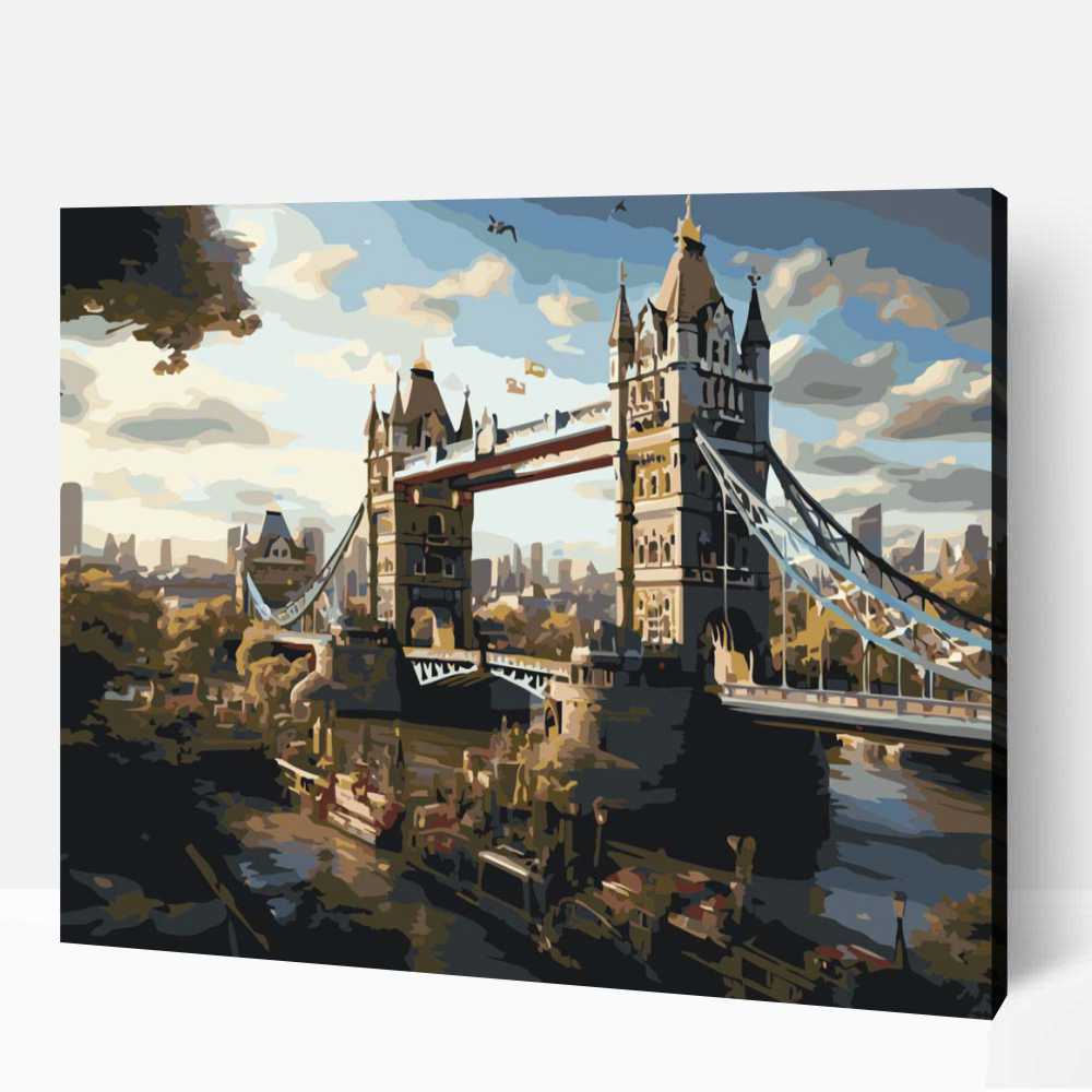 Pompás Tower Bridge számfestő 1 Pompás Tower Bridge számfestő