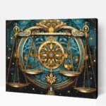 Pompázó mérleg számfestő