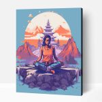 Pop art meditáció számfestő