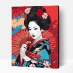 Magabiztos gésa számfestő