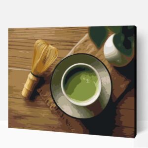 Matcha tea2 számfestő