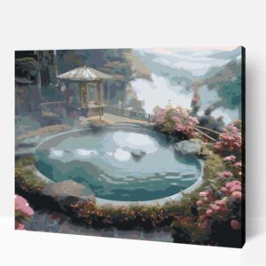 Megnyugtató forró fürdő számfestő