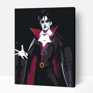 Vámpír jelmez számfestő