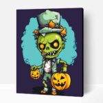 Zombi pop art  számfestő