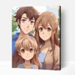 Idilli család számfestő