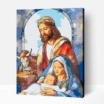 Jézus és Mária számfestő