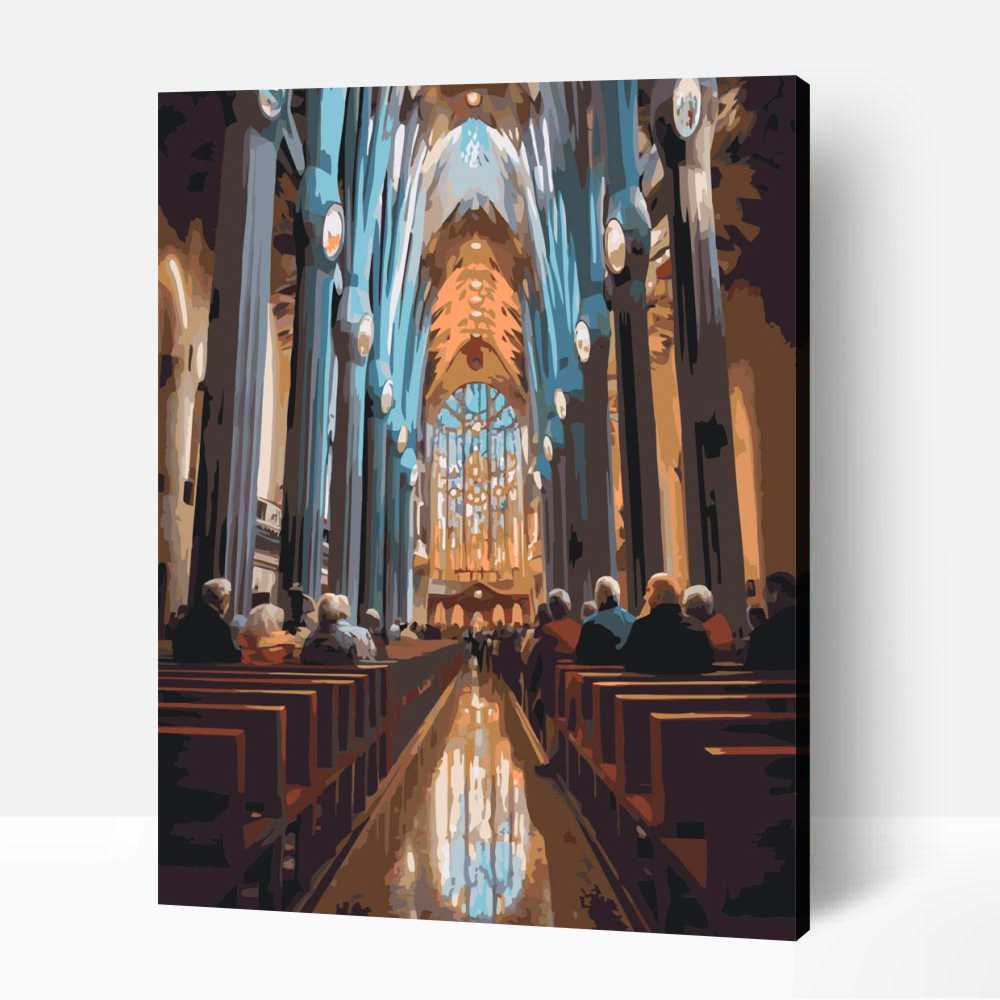 Mise a Sagrada Familiában számfestő 1 Mise a Sagrada Familiában számfestő