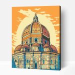 Pop art firenzei dóm számfestő