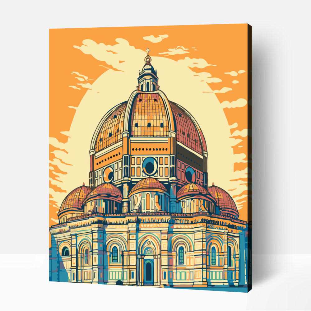 Pop art firenzei dóm számfestő 1 Pop art firenzei dóm számfestő