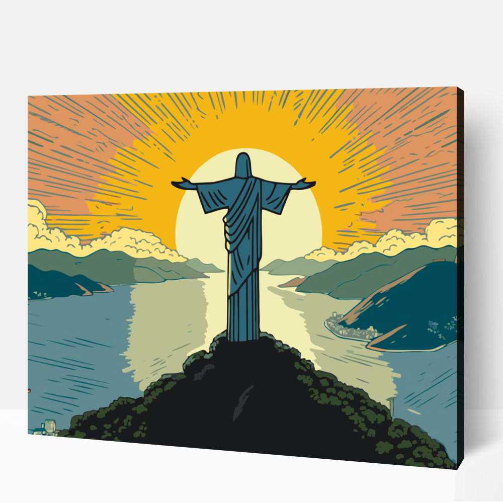 Pop art krisztus a megváltó számfestő 1 Pop art krisztus a megváltó számfestő