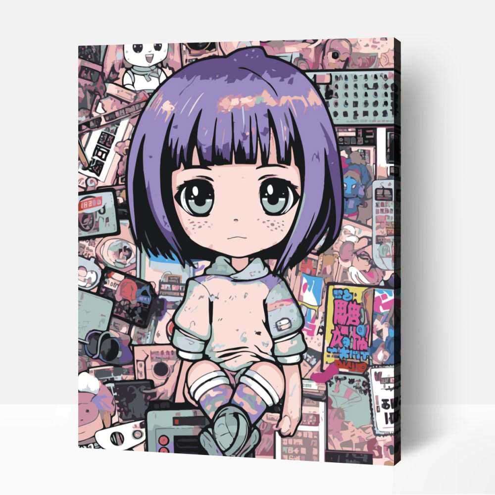 Vintage kawaii kultúra számfestő 1 Vintage kawaii kultúra számfestő
