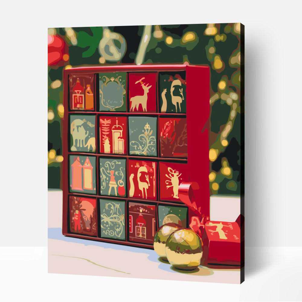 Adventi kalendár számfestő 1 Adventi kalendár számfestő