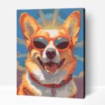 Corgi napszemüveg számfestő