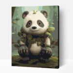 Díszes panda számfestő