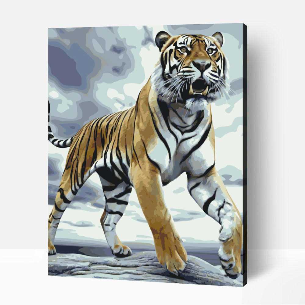 Hatalmas tigris számfestő 1 Hatalmas tigris számfestő