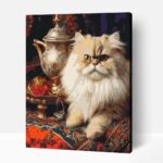 Perzsa macska számfestő