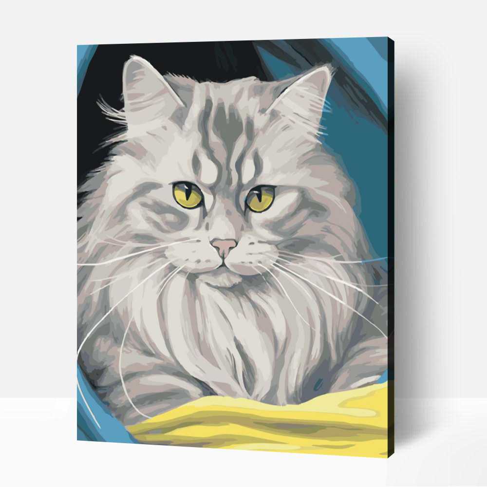 Pop art ragamuffin cica számfestő 1 Pop art ragamuffin cica számfestő