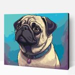 Pug pop art számfestő