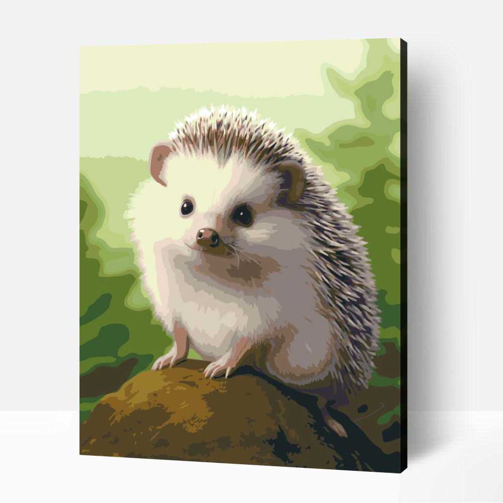 Vidám sündisznó számfestő 1 Vidám sündisznó számfestő