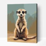 Kedves szurikáta számfestő