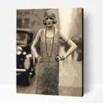 1920 díszes öltözet számfestő