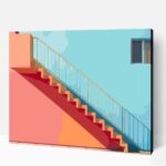 Rejtélyes lépcső számfestő