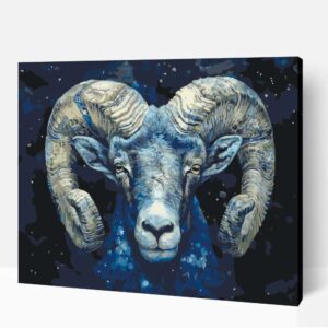 Csillogó kos számfestő