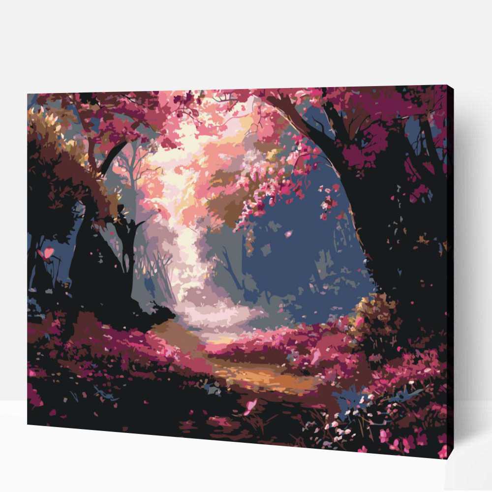 Ébredő erdő számfestő 1 Ébredő erdő számfestő