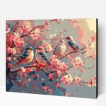 Énekes madarak számfestő