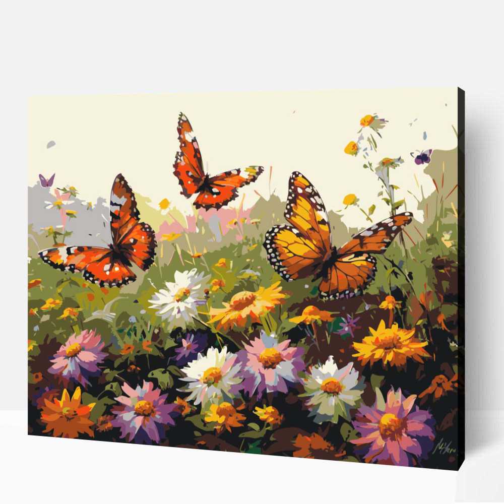 Játékos pillangók számfestő 1 Játékos pillangók számfestő