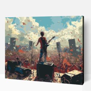 A világ tetején számfestő