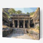Ajanta és Ellora barlangjai számfestő