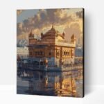 Arany templom India számfestő