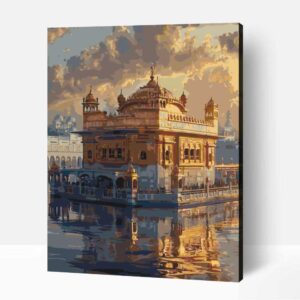 Arany templom India számfestő