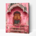 Jaipur rózsaszín város számfestő