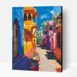 Jaipur utcái számfestő