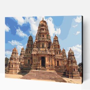 Khajuraho templom számfestő