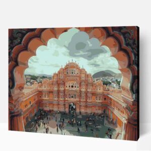 Kilátás Jaipur számfestő