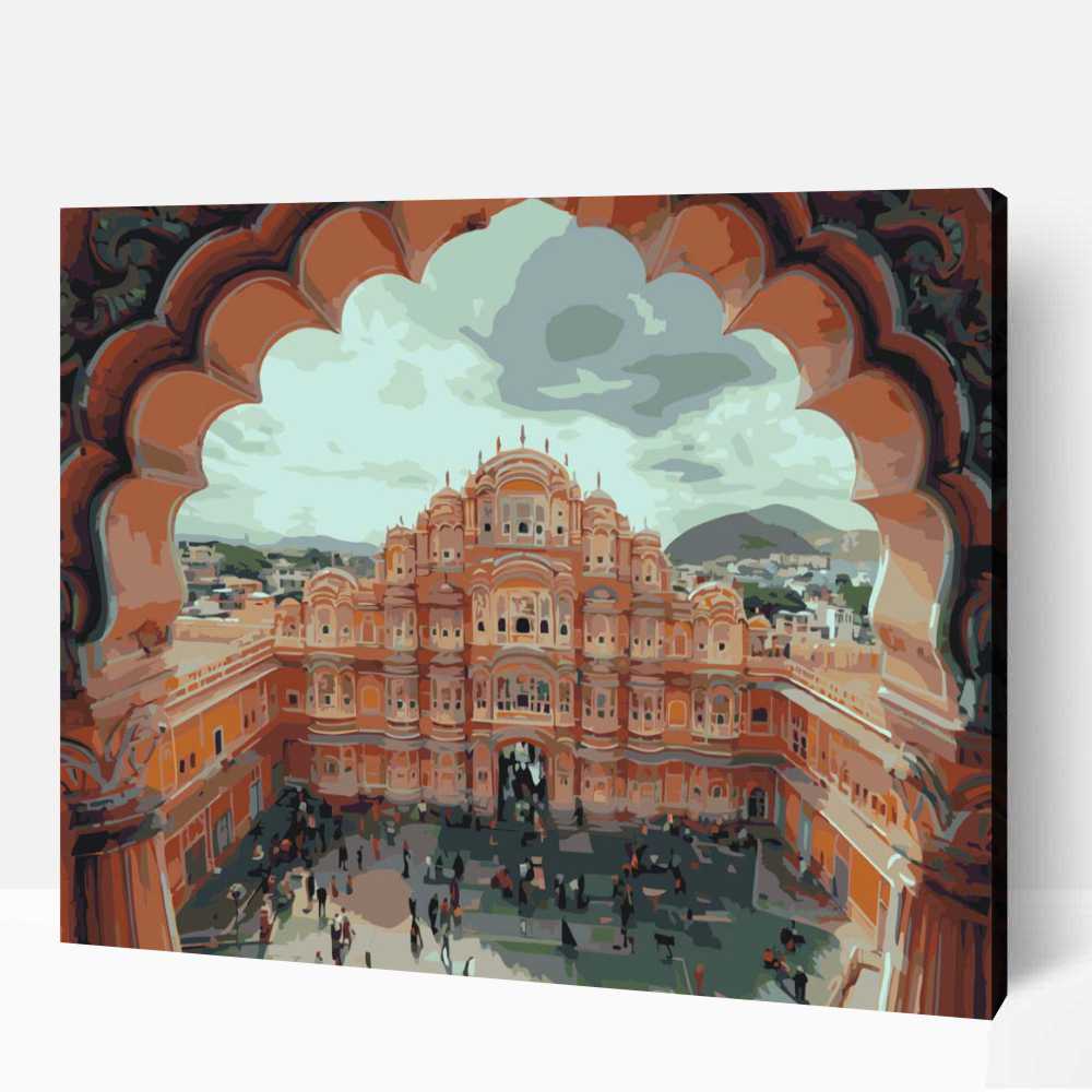 Kilátás Jaipur számfestő 1 Kilátás Jaipur számfestő