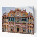 Színes épület Jaipur számfestő