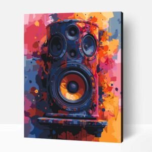 Színes hangdal számfestő