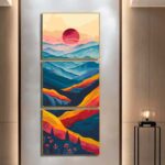 Veszélyes út a hegyekben számfestő