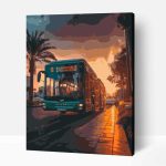 Buszozás Miamiban számfestő