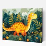 Magas dinoszaurusz számfestő