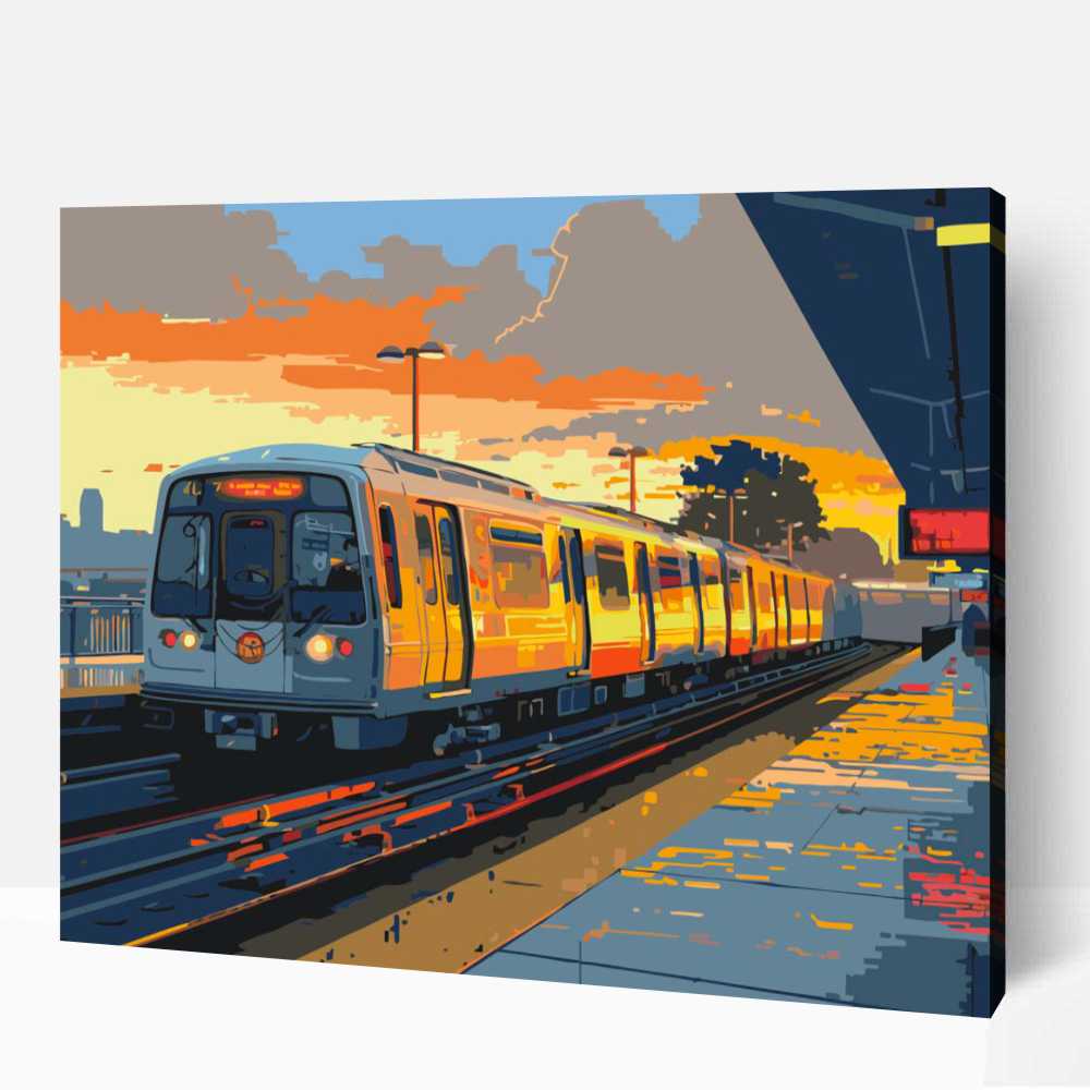Pop art metró számfestő 1 Pop art metró számfestő