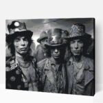 Rolling Stones stílus számfestő