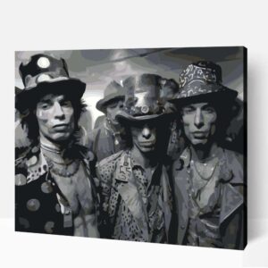 Rolling Stones stílus számfestő