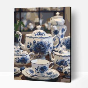 Herendi porcelán számfestő