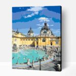 Széchenyi fürdő  számfestő