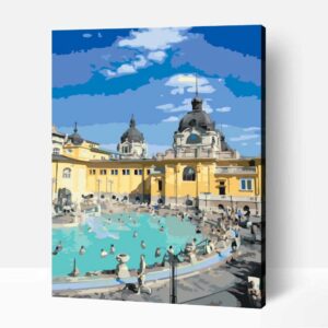 Széchenyi fürdő  számfestő